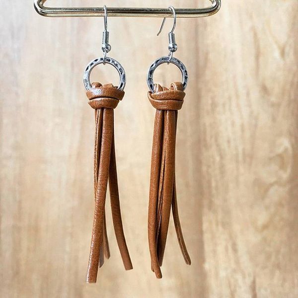 dangle & chandelier brown black pu leather tassel earrings with vintage gold circle 2021 arrival long style simple boho jewelry wholesale, Silver
dangle & chandelier brown black pu leather tassel earrings with vintage gold circle 2021 arrival long style simple boho jewelry wholesale, Silver