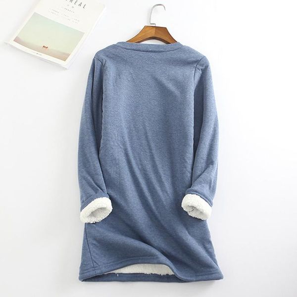 women thick fleece sweatshirt winter velvet warm o-neck moda feminina 2021 blusas mujer de invierno women's hoodies & sweatshirts, Black
women thick fleece sweatshirt winter velvet warm o-neck moda feminina 2021 blusas mujer de invierno women's hoodies & sweatshirts, Black