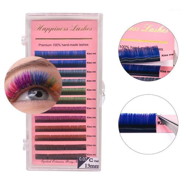 colors eyelash extensions rainbow individual classic mink 0.07 c/d curl lashes 100% hand-made1
colors eyelash extensions rainbow individual classic mink 0.07 c/d curl lashes 100% hand-made1