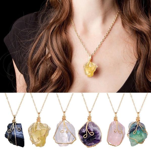 pendant necklaces 2021 classic promotion creative gifts rainbow stone natural crystal chakra necklace quartz women gift, Silver
pendant necklaces 2021 classic promotion creative gifts rainbow stone natural crystal chakra necklace quartz women gift, Silver