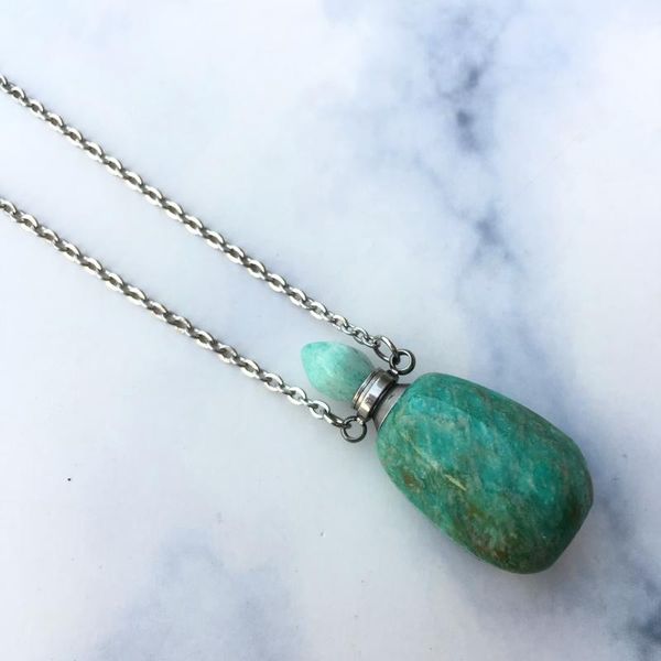 pendant necklaces natural amazon stone necklace,faceted semiprecious necklace,perfume bottle necklace,essential oil diffuser ,perfume, Silver
pendant necklaces natural amazon stone necklace,faceted semiprecious necklace,perfume bottle necklace,essential oil diffuser ,perfume, Silver