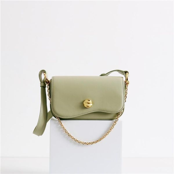 evening bags genuine leather crossbody for women 2021 fashion chains shoulder bag cow soft bolsas feminina