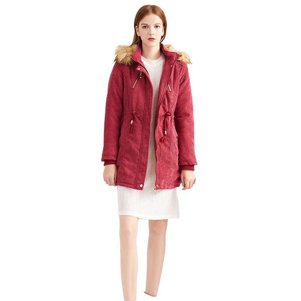 women's windproof parka coat with hood, winter long-sleeved padded down cotton faux fur lining, warm zipper hooded pocket, Black
women's windproof parka coat with hood, winter long-sleeved padded down cotton faux fur lining, warm zipper hooded pocket, Black