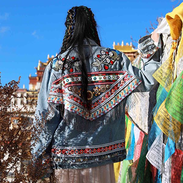 jastie boho denim jacket for women autumn vintage floral bead embroidery jackets coat long sleeve outerwear female coatee 210419, White;black
jastie boho denim jacket for women autumn vintage floral bead embroidery jackets coat long sleeve outerwear female coatee 210419, White;black
