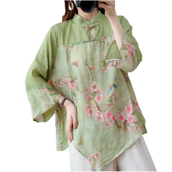 ethnic clothing chinese style traditional summer women 2021 vintage printing v neck female shirt loose plus size blouse z061, Red
ethnic clothing chinese style traditional summer women 2021 vintage printing v neck female shirt loose plus size blouse z061, Red
