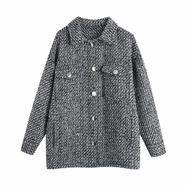 women tweed textured overshirt coat full sleeves lapel collar classic style fashion vintage woman jackets outfits 210420, Black;brown
women tweed textured overshirt coat full sleeves lapel collar classic style fashion vintage woman jackets outfits 210420, Black;brown