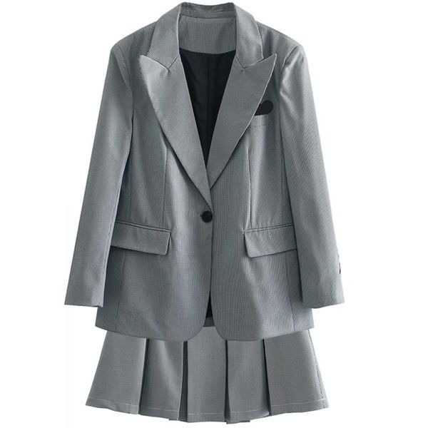 women's suits & blazers adherebling grey 2021 houndstooth fashion tide v-neck single-breasted plaid temperament loose women blazer offi, White;black
women's suits & blazers adherebling grey 2021 houndstooth fashion tide v-neck single-breasted plaid temperament loose women blazer offi, White;black