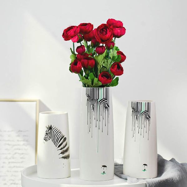 vases nordic style home accessories zebra pattern ceramic vase for living room decorations tableornaments wedding gifts
vases nordic style home accessories zebra pattern ceramic vase for living room decorations tableornaments wedding gifts