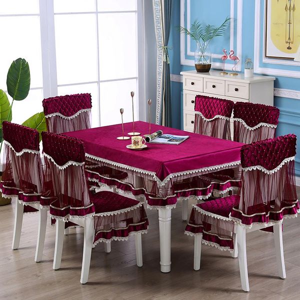 table cloth lacetable dining chair cushion set cover european-style light luxury home spandex wedding decore
table cloth lacetable dining chair cushion set cover european-style light luxury home spandex wedding decore