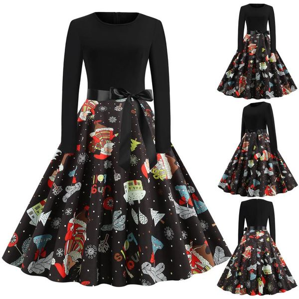casual dresses winter christmas women 50s 60s vintage robe swing pinup elegant party dress long sleeve plus size print black, Black;gray
casual dresses winter christmas women 50s 60s vintage robe swing pinup elegant party dress long sleeve plus size print black, Black;gray