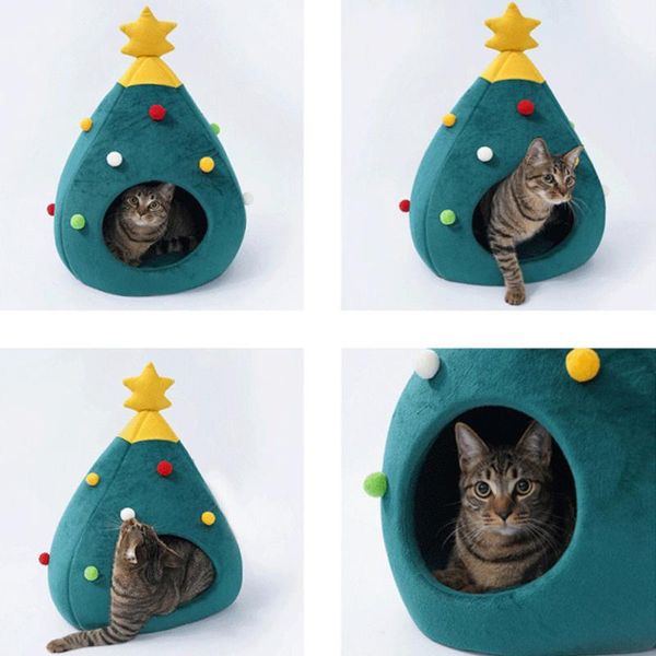 pet cat house dog bed kennel puppy cave warm sleeping christmas tree shape winter for cats cage beds & furniture
pet cat house dog bed kennel puppy cave warm sleeping christmas tree shape winter for cats cage beds & furniture