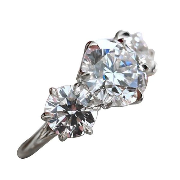 wedding rings women's round cut three white cubic zirconia ring engagement jewelry gift, Slivery;golden
wedding rings women's round cut three white cubic zirconia ring engagement jewelry gift, Slivery;golden