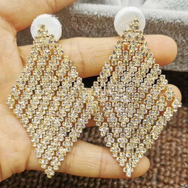 dangle & chandelier zerong ejewlery large gold rhinestone earring rhombus shape jewelry women for ladys wedding party decoration, Silver
dangle & chandelier zerong ejewlery large gold rhinestone earring rhombus shape jewelry women for ladys wedding party decoration, Silver