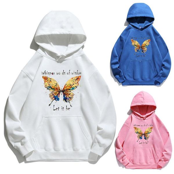 women's hoodies & sweatshirts women hoodie let it be butterfly printed fleece long sleeve loose sweatshirt with hat girls pullovers win, Black
women's hoodies & sweatshirts women hoodie let it be butterfly printed fleece long sleeve loose sweatshirt with hat girls pullovers win, Black
