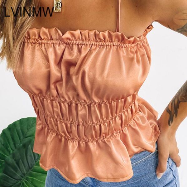 women's tanks & camis lvinmw draped drawstrings slash neck sleeveless backless crop 2021 summer women coral red slim chic skinny cl, White
women's tanks & camis lvinmw draped drawstrings slash neck sleeveless backless crop 2021 summer women coral red slim chic skinny cl, White