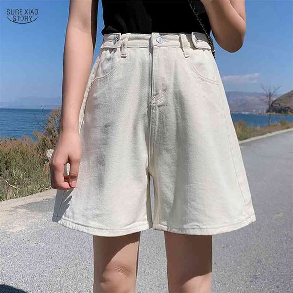 summer women's denim shorts vintage wide leg spodenki damskie casual high waist ladies jeans for women 9519 210506, White;black
summer women's denim shorts vintage wide leg spodenki damskie casual high waist ladies jeans for women 9519 210506, White;black