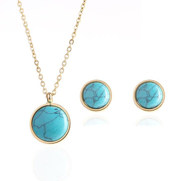 earrings & necklace round green natural stone pendant female jewelry ladies party, Silver
earrings & necklace round green natural stone pendant female jewelry ladies party, Silver