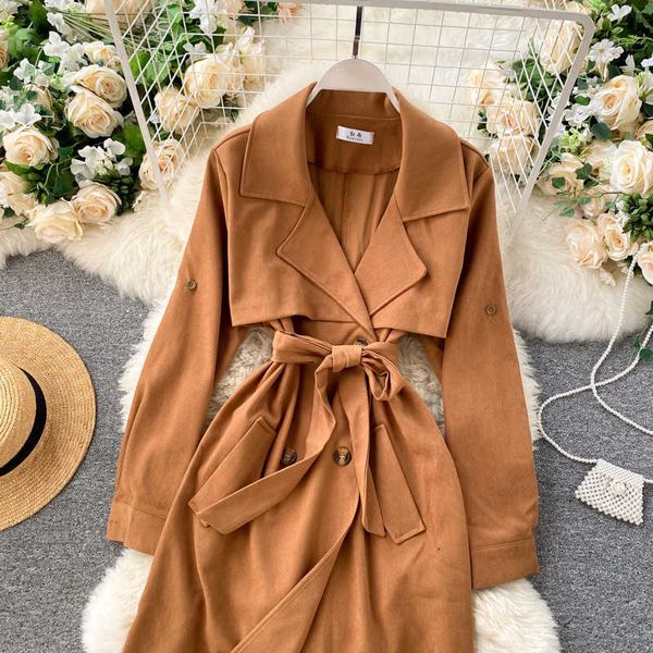 women's blouses & shirts autumn winter coat korean long sleeve windbreaker vintage double-breasted slim mid-length outerwear ho83, White
women's blouses & shirts autumn winter coat korean long sleeve windbreaker vintage double-breasted slim mid-length outerwear ho83, White