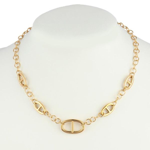 chains stainless steel necklace euramerican pig nose pendants necklaces for women chain choker brand jewelry, Silver
chains stainless steel necklace euramerican pig nose pendants necklaces for women chain choker brand jewelry, Silver