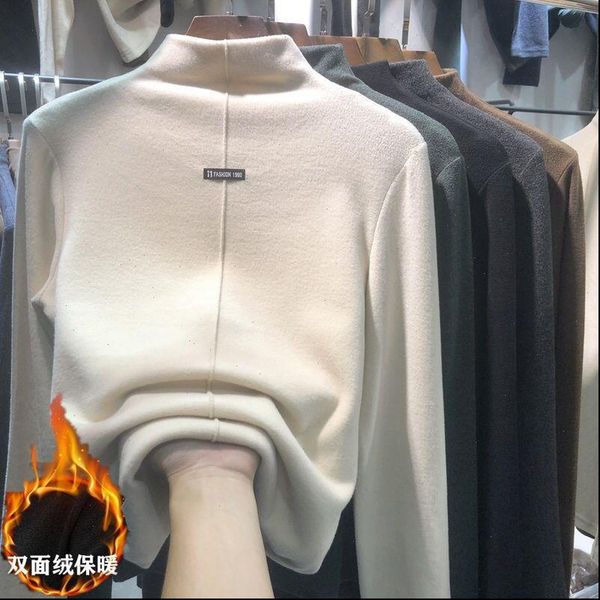 womens t shirt autumn winter thick sweater women knitted ribbed pullover long sleeve turtleneck slim jumper soft warm pull femme, White
womens t shirt autumn winter thick sweater women knitted ribbed pullover long sleeve turtleneck slim jumper soft warm pull femme, White