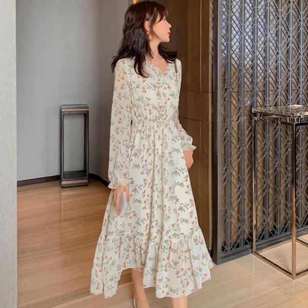 casual dresses temperate a-line dress women spring autumn korean style floral v-neck waist long-sleeved, Black;gray
casual dresses temperate a-line dress women spring autumn korean style floral v-neck waist long-sleeved, Black;gray