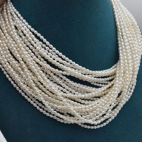 chains natural freshwater pearl chain 2-2.5mm strong light millet beads loose semi-finished bracelet necklace women, Silver
chains natural freshwater pearl chain 2-2.5mm strong light millet beads loose semi-finished bracelet necklace women, Silver