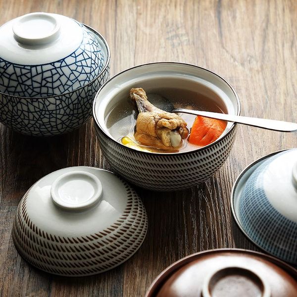 japanese style rice noodle bowl with lid kitchen tableware ceramic salad soup container dinnerware bowls
japanese style rice noodle bowl with lid kitchen tableware ceramic salad soup container dinnerware bowls