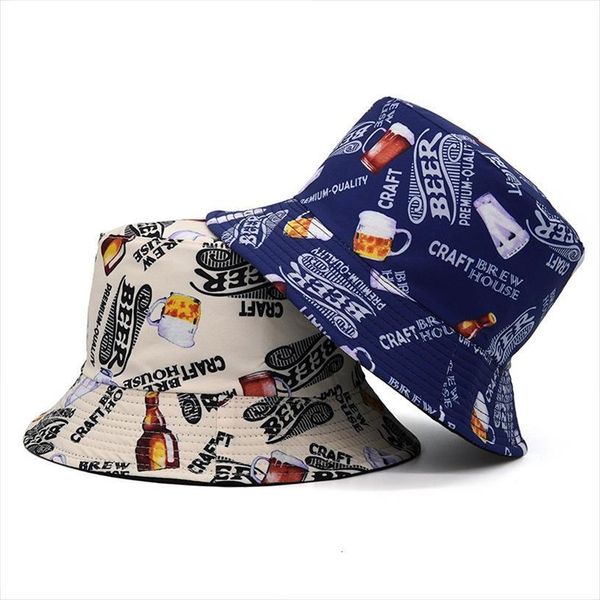 Two Side Reversible Letter Beer Bucket Hat Unisex Printing Hip Hop For Women Men Cap Summer Fisherman, Blue;gray
Two Side Reversible Letter Beer Bucket Hat Unisex Printing Hip Hop For Women Men Cap Summer Fisherman, Blue;gray