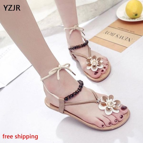 slippers yzjr bohemian flowers sandals flat with casual beaded straps toe women's, Black
slippers yzjr bohemian flowers sandals flat with casual beaded straps toe women's, Black