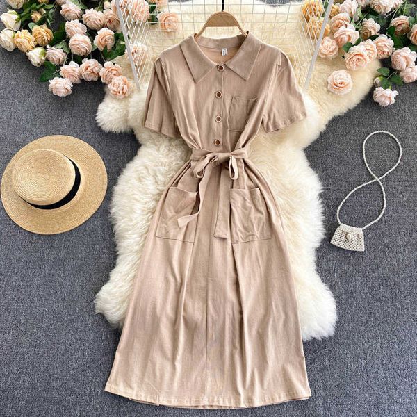 deat women black belt dress turn-down collar short sleeve arrivals lady temperament fashion spring summer 11d581 210709, Black;gray
deat women black belt dress turn-down collar short sleeve arrivals lady temperament fashion spring summer 11d581 210709, Black;gray