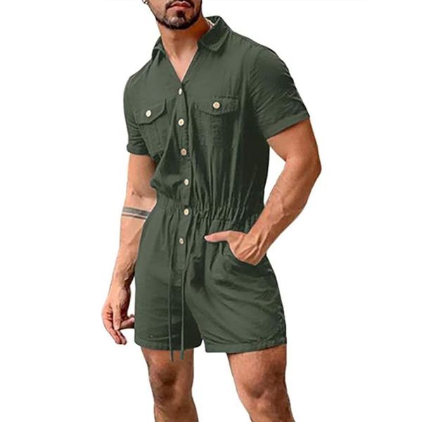 men's t-shirts 2021 summer fashion short sleeve mens rompers single breasted jumpsuit solid one piece pocket streetwear cool, White;black
men's t-shirts 2021 summer fashion short sleeve mens rompers single breasted jumpsuit solid one piece pocket streetwear cool, White;black