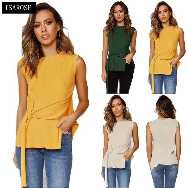 isarose thin summer knitted vest casual solid color sleeveless pleated wide belt o neck stretch sweater fashion pullover 210422, Black;white
isarose thin summer knitted vest casual solid color sleeveless pleated wide belt o neck stretch sweater fashion pullover 210422, Black;white