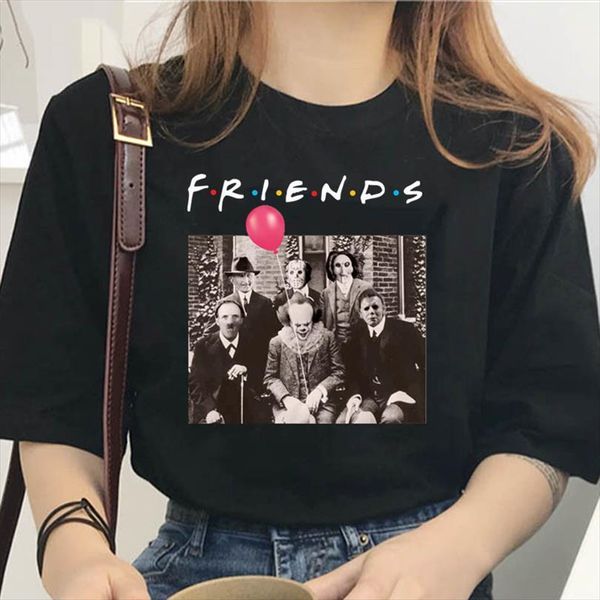 and womens halloween horror characters mens t shirts women friends tv show funny print girl summer design harajuku clothes, White;black
and womens halloween horror characters mens t shirts women friends tv show funny print girl summer design harajuku clothes, White;black