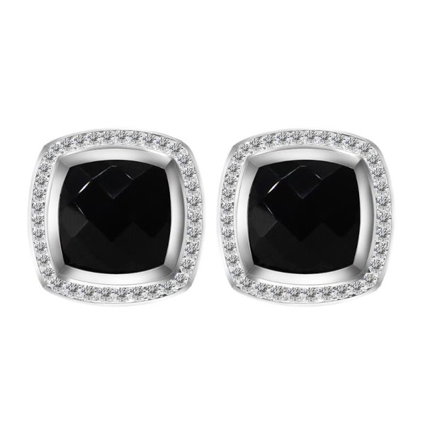 stud yq design brand solid 925 sterling silver jewelry 11mm black onyx earrings with diamonds women jewellery christmas, Golden;silver
stud yq design brand solid 925 sterling silver jewelry 11mm black onyx earrings with diamonds women jewellery christmas, Golden;silver