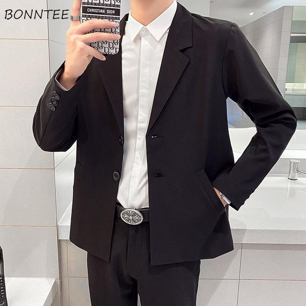 men blazers casual notched ins all-match fashion plus size 3xl korean style male outwear ulzzang slim young single breasted men's suits, White;black
men blazers casual notched ins all-match fashion plus size 3xl korean style male outwear ulzzang slim young single breasted men's suits, White;black