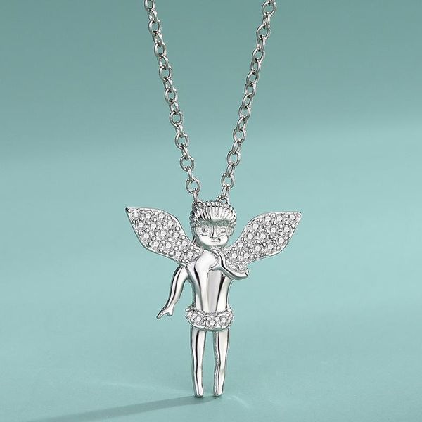 chains s925 sterling silver angel necklace europe and the united states cupid wing pendant fashion personality ladies secklace
chains s925 sterling silver angel necklace europe and the united states cupid wing pendant fashion personality ladies secklace