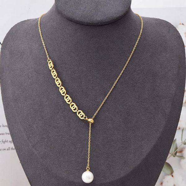chains korean version of the tassel item pulls to fix pearl pendant stainless steel color bath can wear 18k gold-plated necklace, Silver
chains korean version of the tassel item pulls to fix pearl pendant stainless steel color bath can wear 18k gold-plated necklace, Silver