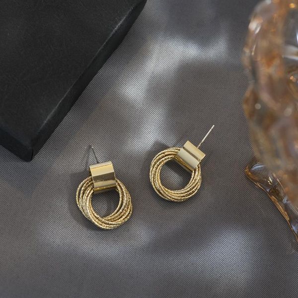 hoop & huggie women's earrings multi-layer coil ear stud pendant gold color vintage metal retro 2021 trendy fashion female jewelry, Golden;silver
hoop & huggie women's earrings multi-layer coil ear stud pendant gold color vintage metal retro 2021 trendy fashion female jewelry, Golden;silver