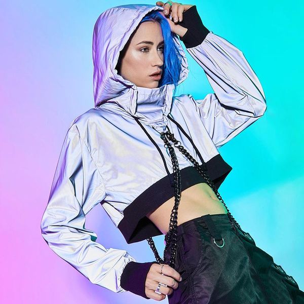women's hoodies & sweatshirts hoodie sweatshirt for girls cool harajuku reflective light long sleeve crop women punk short with chain d, Black
women's hoodies & sweatshirts hoodie sweatshirt for girls cool harajuku reflective light long sleeve crop women punk short with chain d, Black