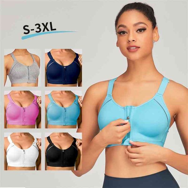 front zipper bra women's professional shock proof and breathable running vest yoga sports underwear, Black;white
front zipper bra women's professional shock proof and breathable running vest yoga sports underwear, Black;white