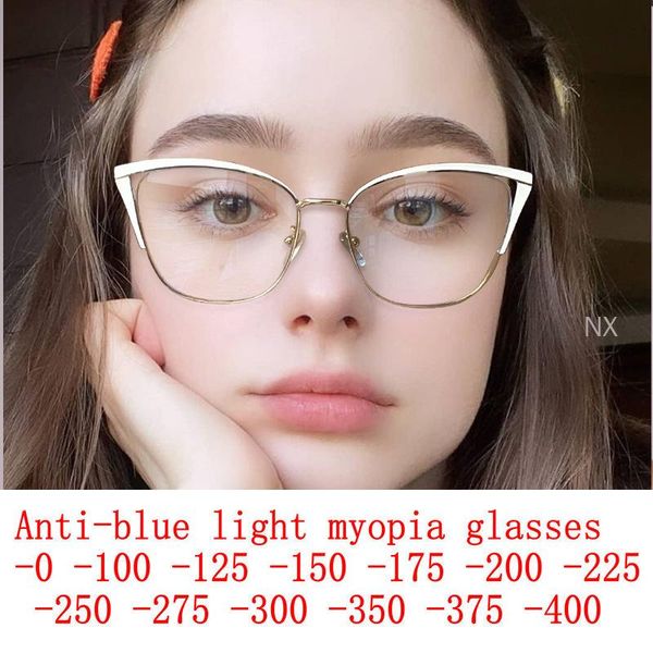 sunglasses 0 -1.0 -2.0 women fashion cat eye myopia glasses oversized eyeglasses frames students metal anti-blue light clear nx, White;black
sunglasses 0 -1.0 -2.0 women fashion cat eye myopia glasses oversized eyeglasses frames students metal anti-blue light clear nx, White;black