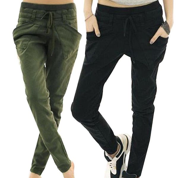 fashion chic women solid color drawstring elastic waist slim pencil pants trousers all-match cotton/ spandex women's & capris, Black;white
fashion chic women solid color drawstring elastic waist slim pencil pants trousers all-match cotton/ spandex women's & capris, Black;white