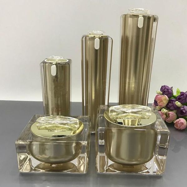 storage bottles & jars high grade gold cosmetics sub acrylic 30/50/100ml lotion pump bottle, classic 15/30/50g cream jar 6pcs 1suit
storage bottles & jars high grade gold cosmetics sub acrylic 30/50/100ml lotion pump bottle, classic 15/30/50g cream jar 6pcs 1suit