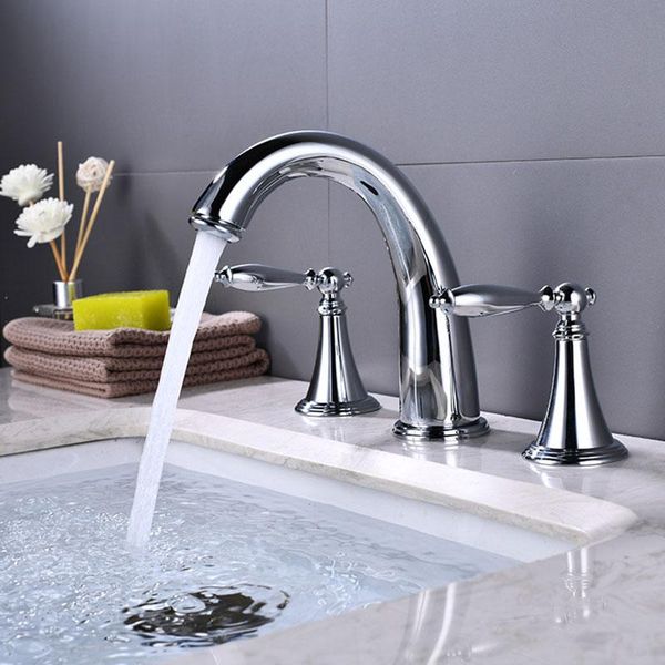 bathroom sink faucets black/silver copper and cold water basin faucet double-handle 3 hole split three-piece bathtub tap set
bathroom sink faucets black/silver copper and cold water basin faucet double-handle 3 hole split three-piece bathtub tap set