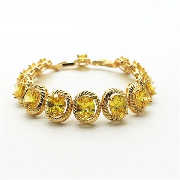 link, chain luxury egg shaped yellow stone cubic zirconia crystal zircon bridal bracelet wedding dinner party accessories, Black
link, chain luxury egg shaped yellow stone cubic zirconia crystal zircon bridal bracelet wedding dinner party accessories, Black