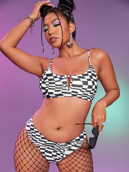 plus colorblock bikini swimsuit v5rq#, Black
plus colorblock bikini swimsuit v5rq#, Black