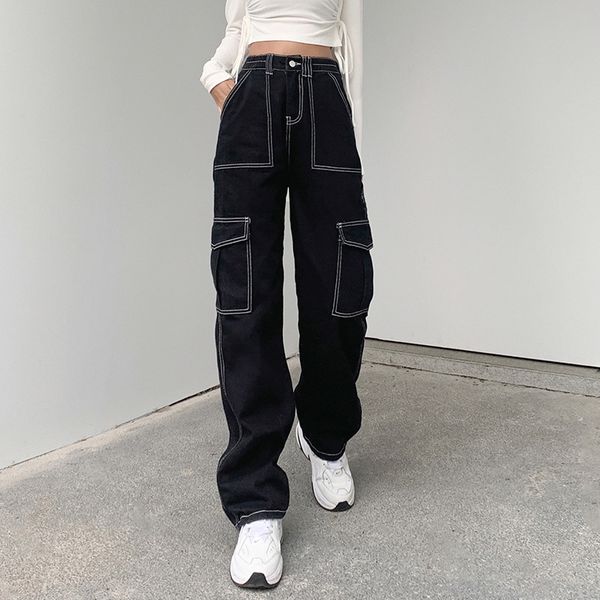 patchwork jeans woman high waist baggy mom femme mujer 2021 nouveau boyfriend black donna wide leg taille haute flare y2k cargo, Blue
patchwork jeans woman high waist baggy mom femme mujer 2021 nouveau boyfriend black donna wide leg taille haute flare y2k cargo, Blue