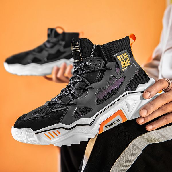 464748 size mens shoes korean style trendy spring and autumn dad shoes mens ins trendy sock shoes sports trendy, Black;white
464748 size mens shoes korean style trendy spring and autumn dad shoes mens ins trendy sock shoes sports trendy, Black;white