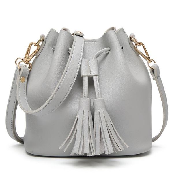 hbp girl shoulder tote bag pu leather handbag mini bucket for women lady crossbody