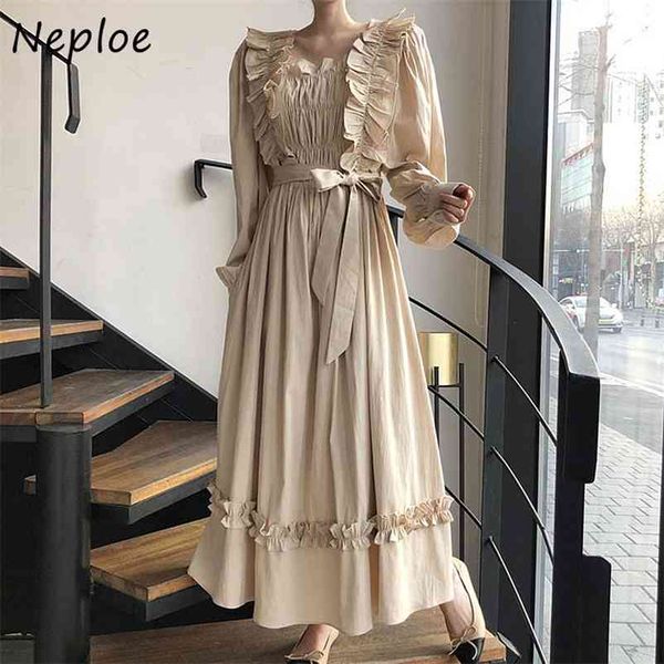 elegant ruffles patchwork temperament dress o neck long sleeve solid vestidos high waist hip a line robe spring 210422, Black;gray
elegant ruffles patchwork temperament dress o neck long sleeve solid vestidos high waist hip a line robe spring 210422, Black;gray